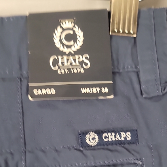 Chaps Men's NEW Navy Blue Cargo Shorts Relaxed Fit - Picture 7 of 8